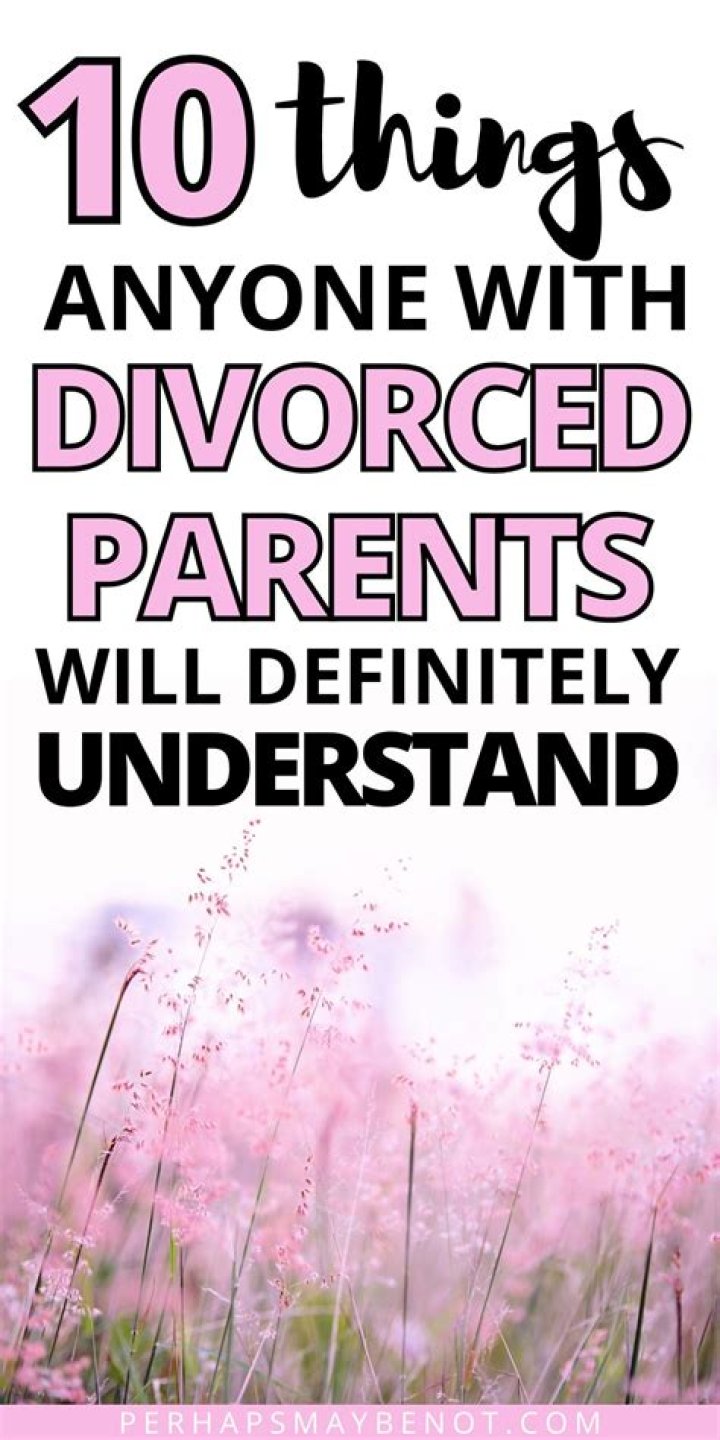 10 Things Anyone With Divorced Parents Will Understand Perhaps, Maybe