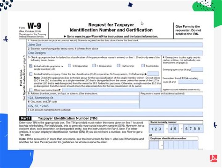 2017 W 9 Printable Form