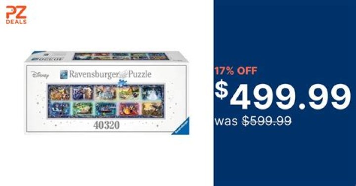 40,320 Piece Ravensburger Disney Memorable Moments Jigsaw Puzzle Full