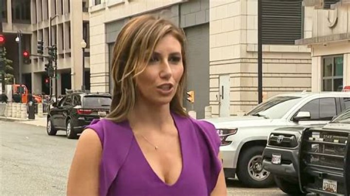 Alina Habba outside courthouse Trump has 'given up his good life to