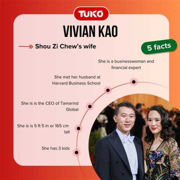 All about Vivian Kao, the wife of TikTok CEO, Shou Zi Chew Tuko.co.ke