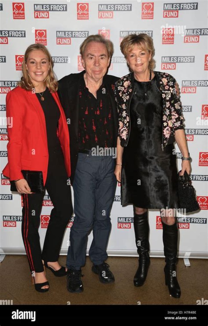 Andrew Lloyd Webber (centre), with his daughter Isabella Aurora and