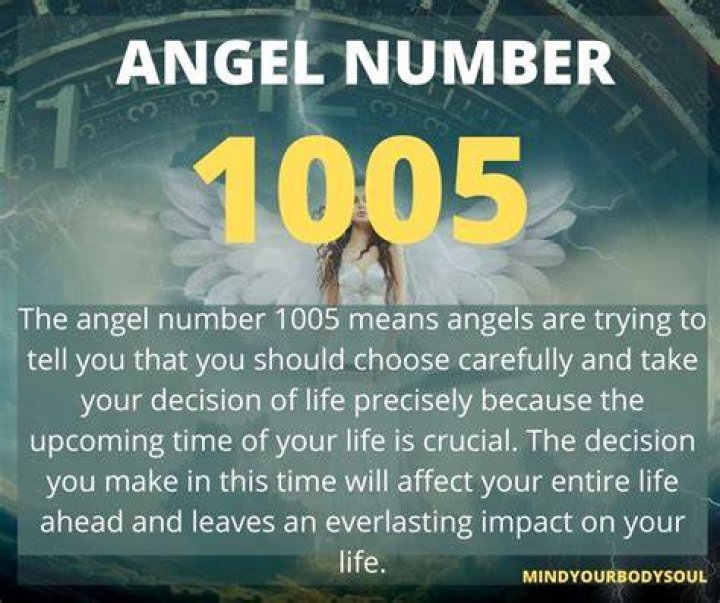 Angel Number 1005 Meaning and Symbolism Mind Your Body Soul