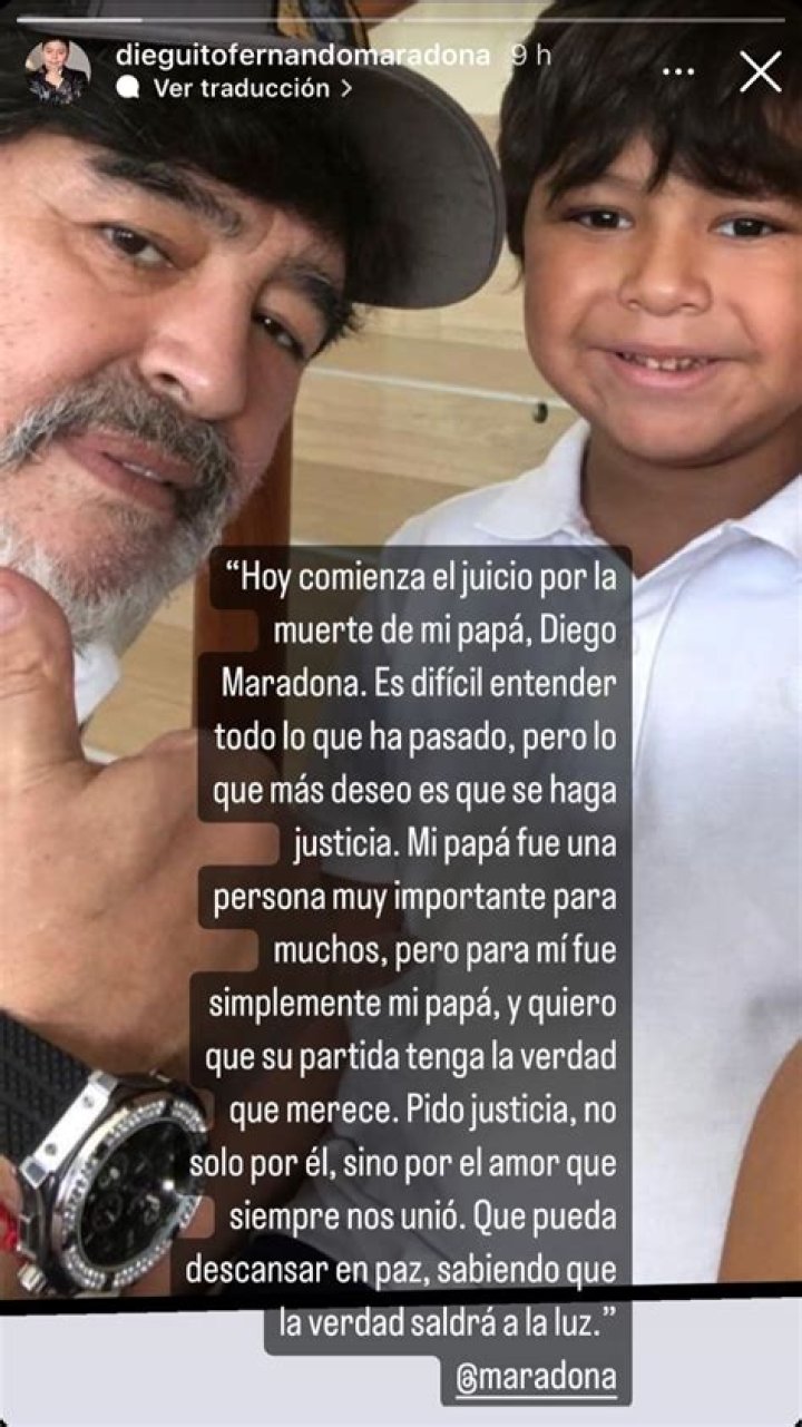As&iacute; est&aacute; Dieguito Fernando, el hijo de Diego Maradona y Ver&oacute;nica Ojeda