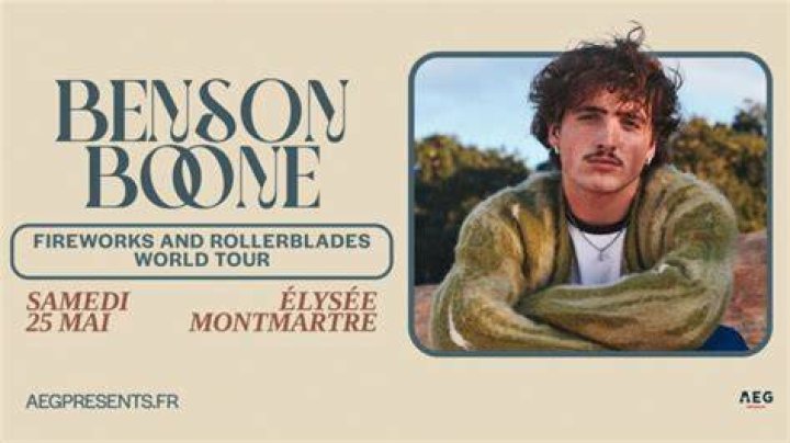 Benson Boone Billets Dates d'événements et Calendrier Ticketmaster CA
