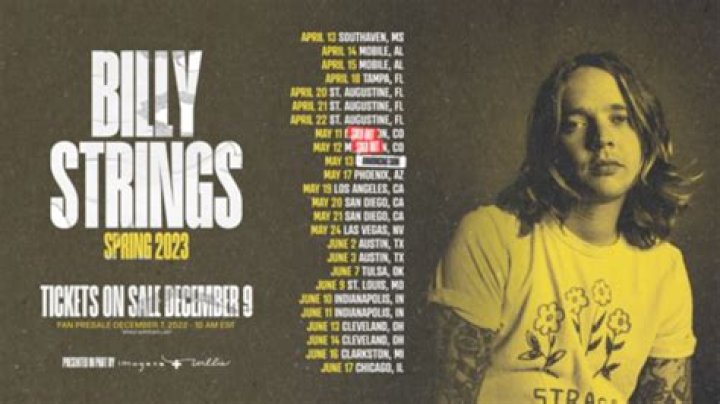 Billy Strings Announces 2023 US Tour Dates