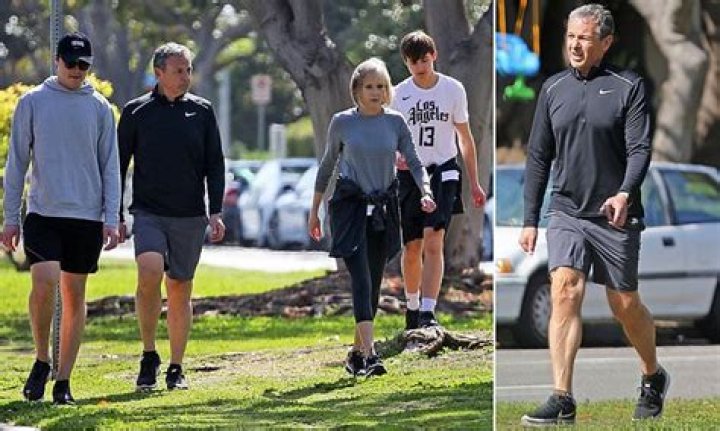 Bob Iger jogs with his family in California after ALL of his