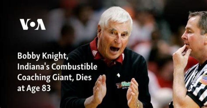 Bobby Knight dies at 83, was married to exLomega coach Karen Edgar