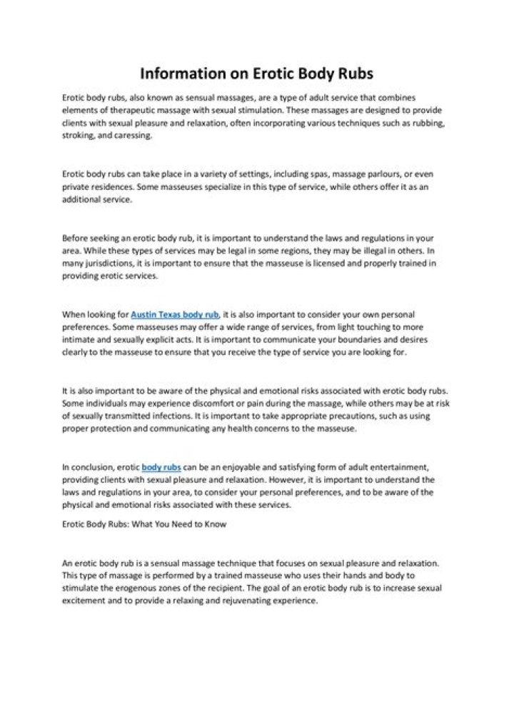 Body Rubs info.rubrankings Page 1 3 Flip PDF Online PubHTML5