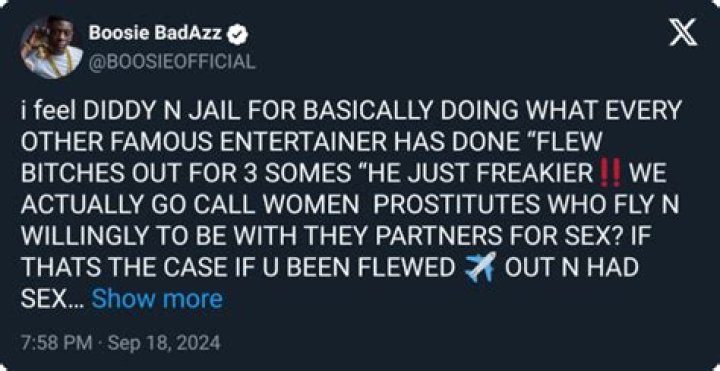 Boosie Badazz Faces Backlash for Claiming He Hired Women to Perform Sex