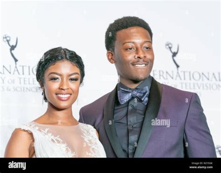 Brandon Micheal Hall and Javicia Leslie pose during the 46th
