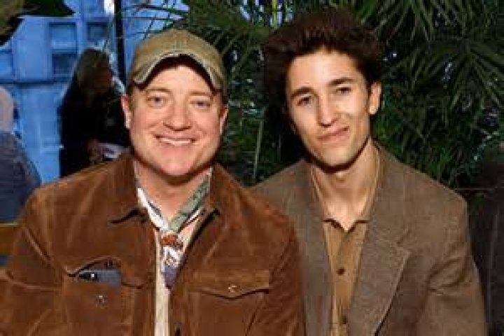 Brendan Fraser makes rare appearance with lookalike teenage sons