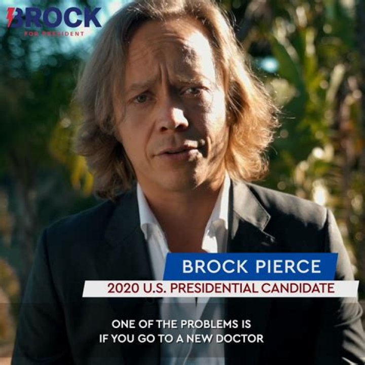 Brock Pierce, unabh&auml;ngiger Kandidat f&uuml;r Pr&auml;sidentschaftskampagnen in