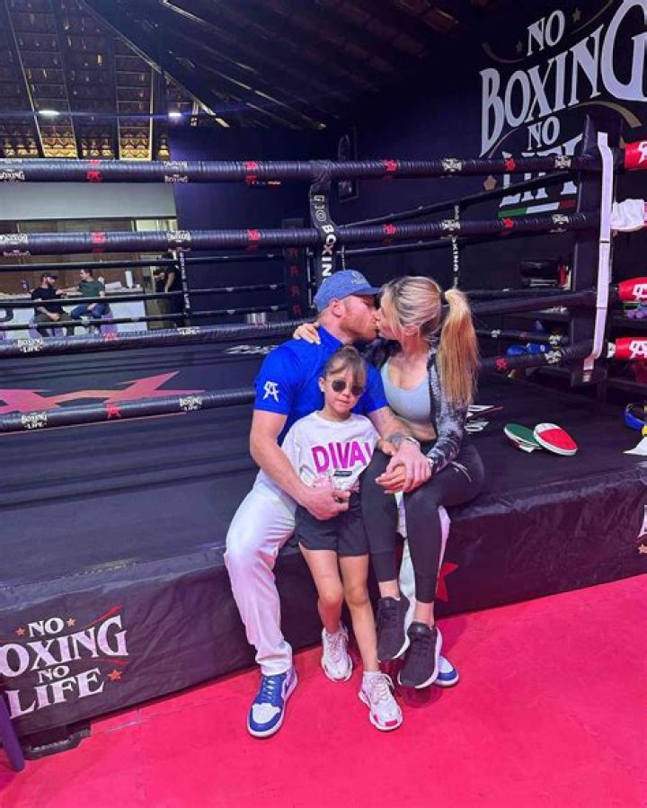 Canelo lvarez and Fernanda Gomez arrive at Canelo lvarez&rsquo;s afterparty