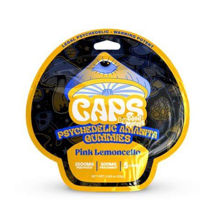 Caps by Good Morels Psychedelic Amanita Mushroom Gummies Dragon's Breath
