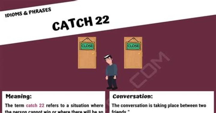 Catch 22 What Does the Interesting Term "Catch 22" Mean? • 7ESL