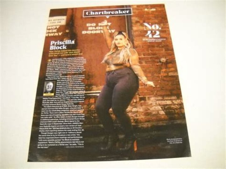 Chartbreaker Priscilla Block Traded DumpsterDiving For a Country