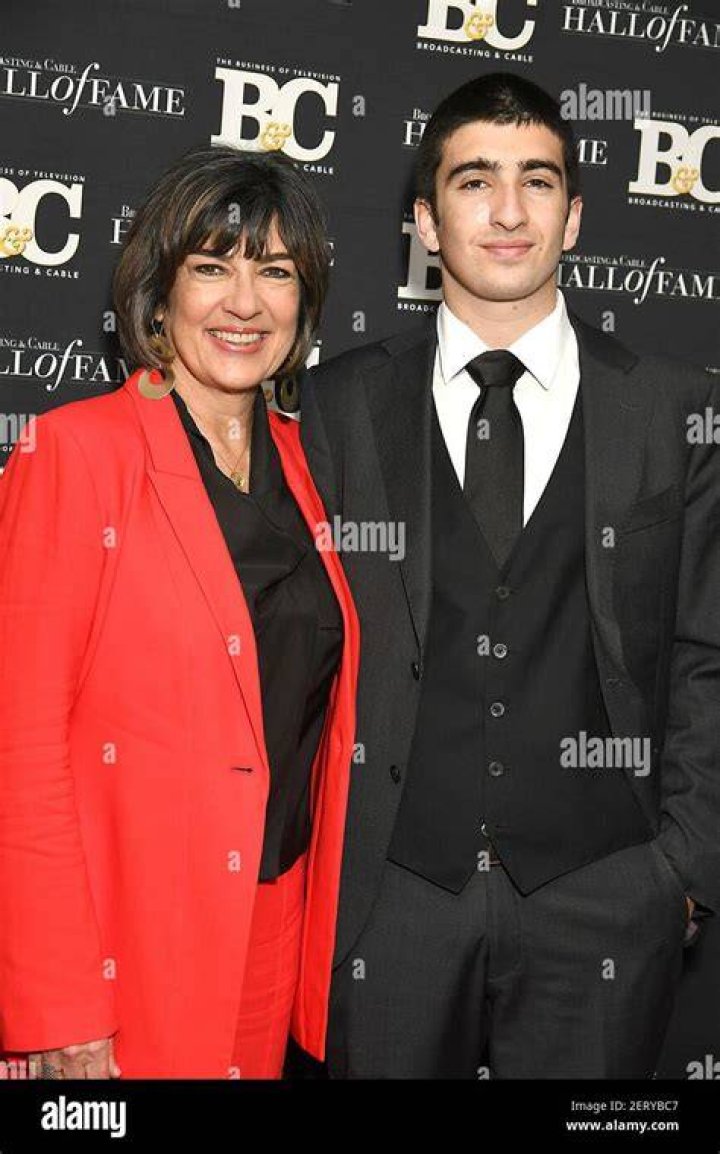 Christiane Amanpour and son Darius Rubin attend the Broadcasting