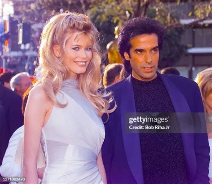 Claudia Schiffer & David Copperfield from Throwback Couples at the