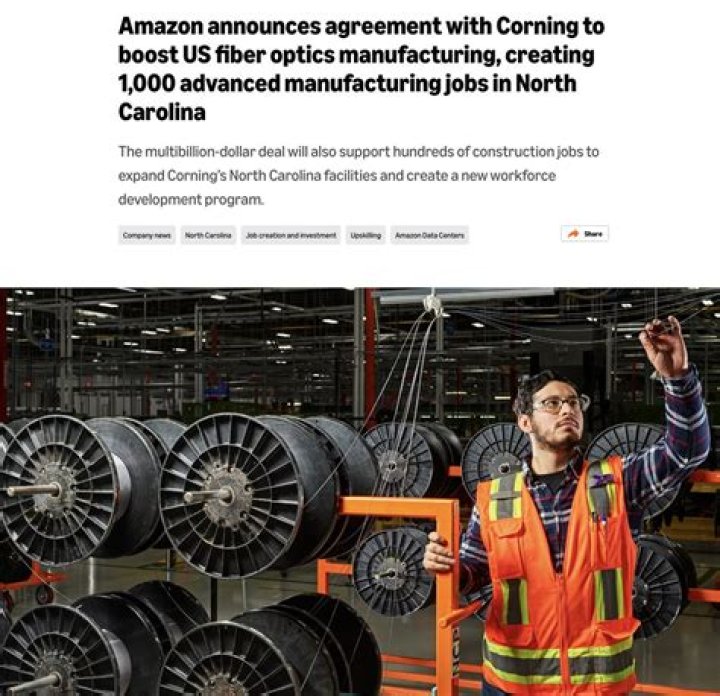 Corning creating 1,000 new jobs in US, CEO Wendell Weeks says