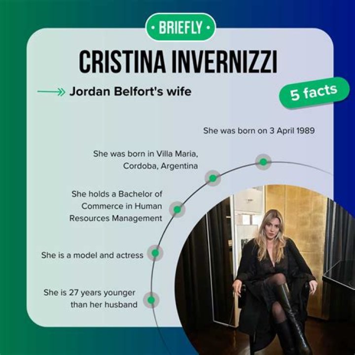 Cristina Invernizzi Jordan Belfort&rsquo;s third wife old enough to be his