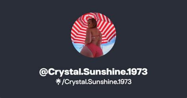 Crystal Sunshine's Instagram, Twitter & Facebook on IDCrawl