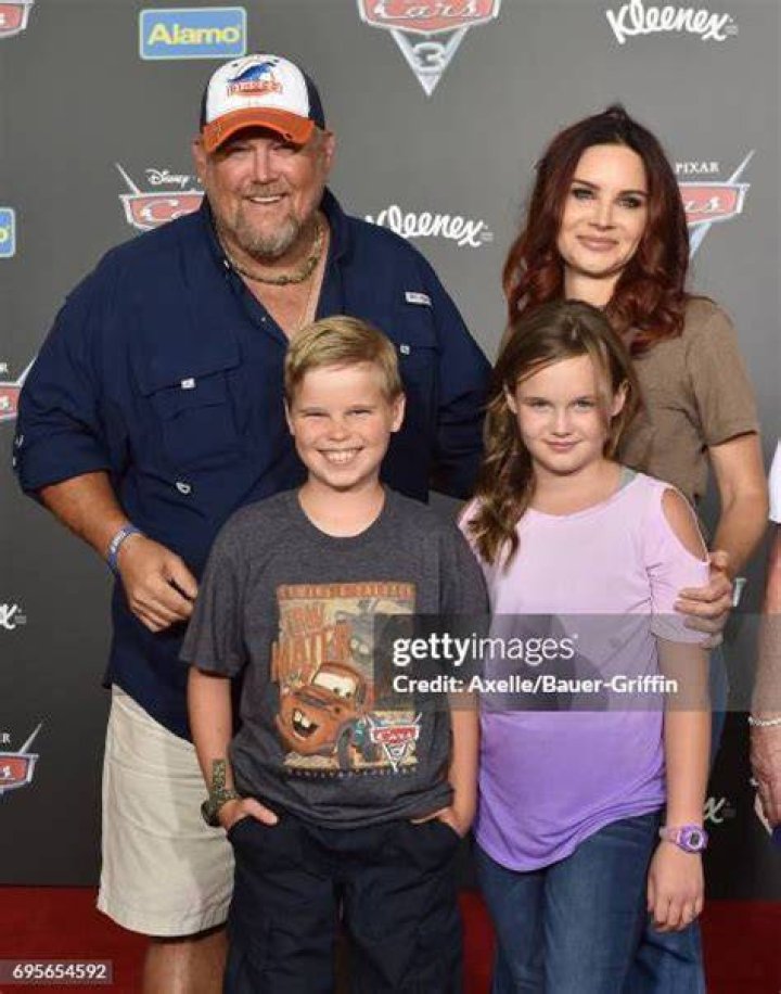 Daniel Lawrence Whitney aka Larry the Cable Guy and his family attend