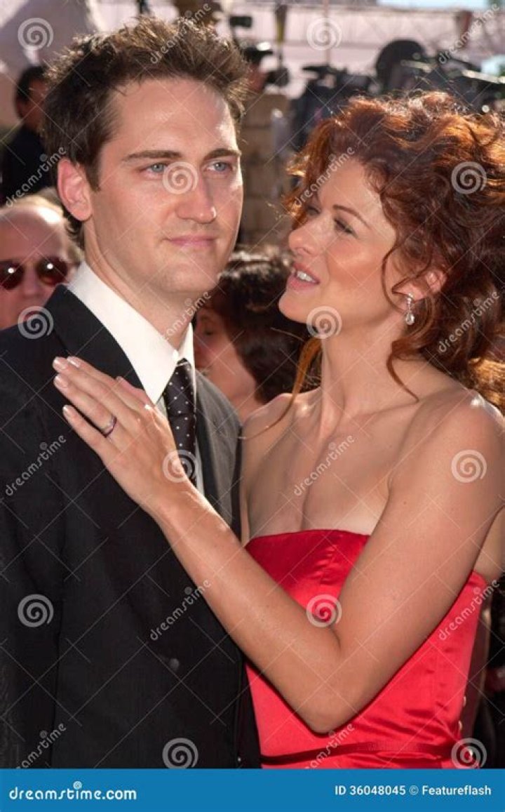 Daniel Zelman, Debra Messing Redactionele Afbeelding Image of emmer