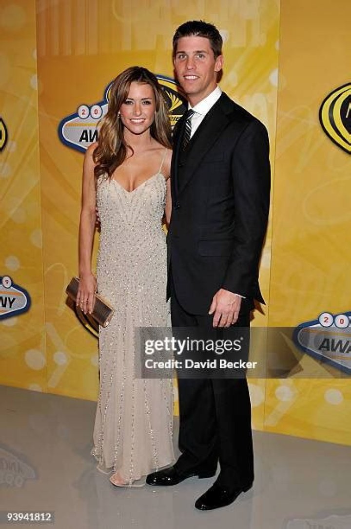 Denny Hamlin and girlfriend Jordan Fish at the NASCAR Awards Banquet