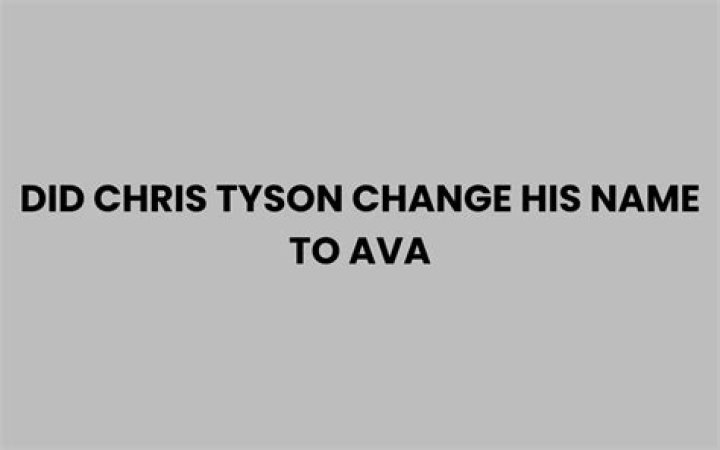 Did Chris Tyson change his name after starting HRT?