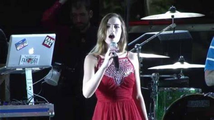 Dusti Van Winkle Sings The National Anthem at the 2014 9th Annual