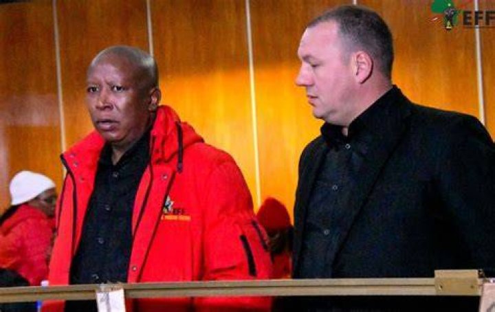 EFF leader, Julius Malema and his wife, Black Coffee and his son and