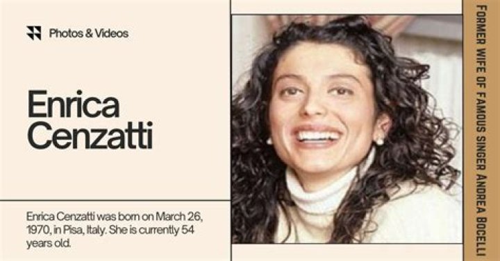 Enrica Cenzatti Age, Bio, Net Worth, know more about Andrea Bocelli's