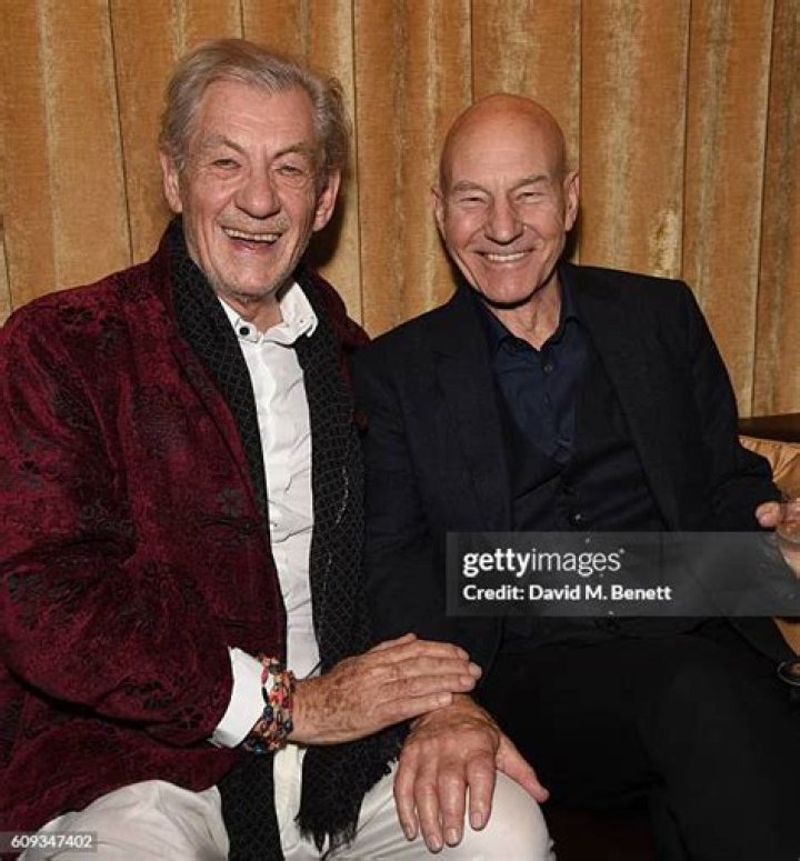 Epic bromance Patrick Stewart locks lips with Ian McKellen Epic