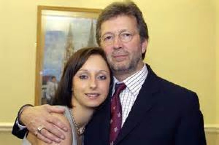 Eric Clapton with Daughter Ruth Celebrity Wedding Photos
