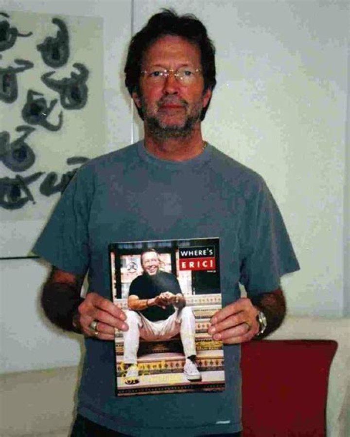 Eric holding Eric magazine.