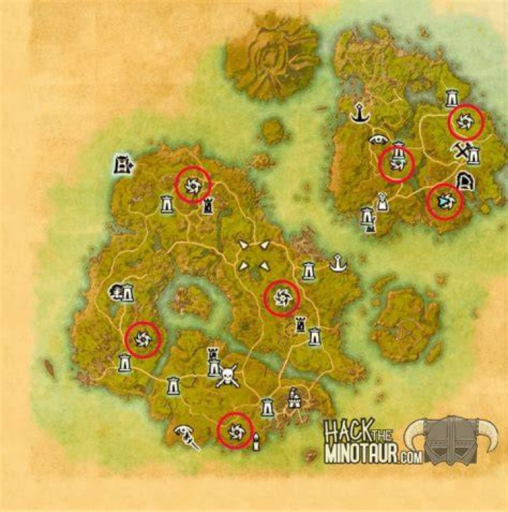 Eso Vvardenfell Public Dungeon Locations Eso Morrowind Vvardenfell