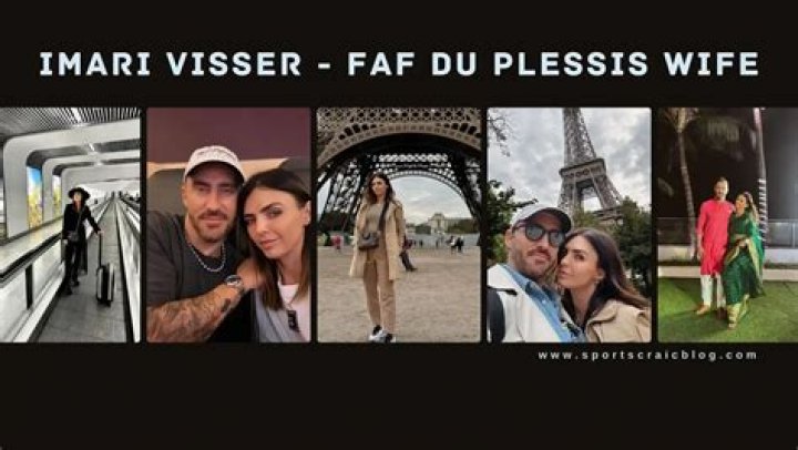 Faf du plessis wife Imari Visser डु प्लेसिस की वाइफ बनीं 'देसी गर्ल