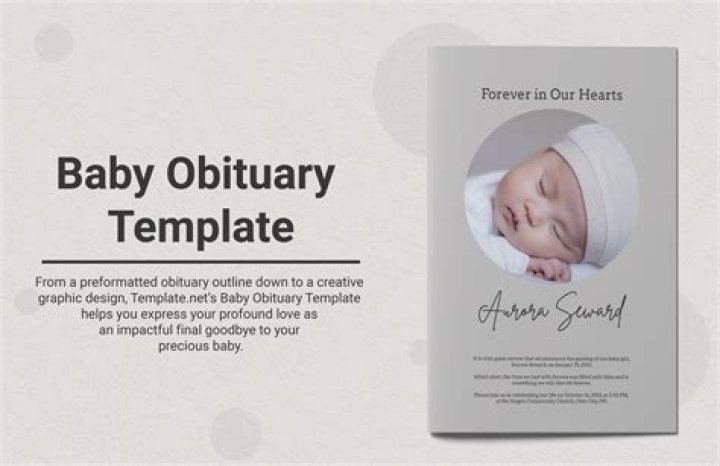 Free Baby Obituary Template PRINTABLE TEMPLATES