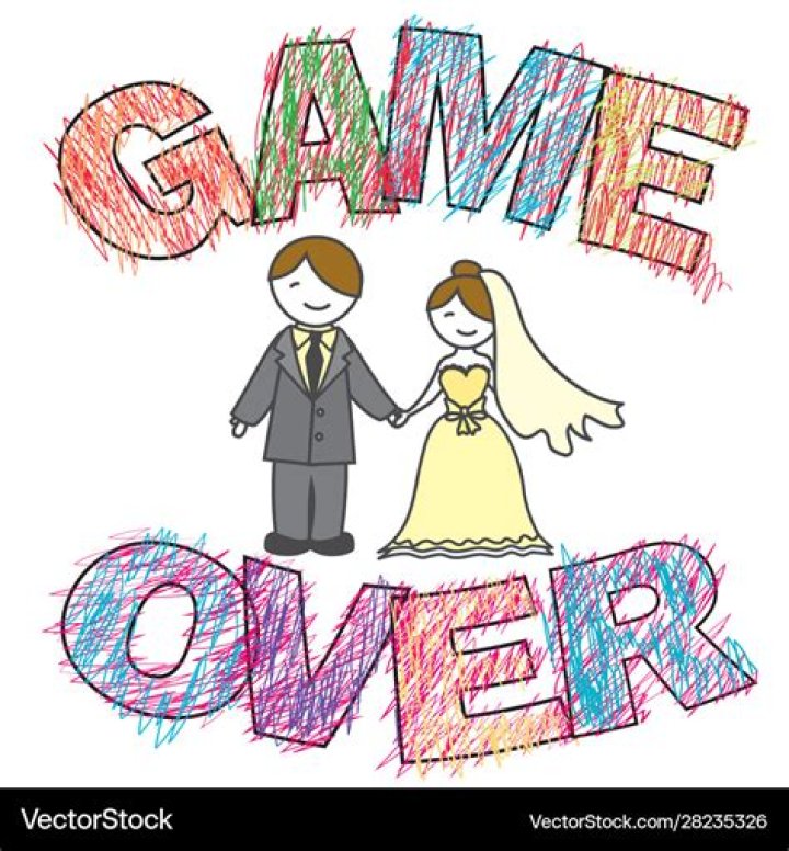 Funny wedding game over Royalty Free Vector Image