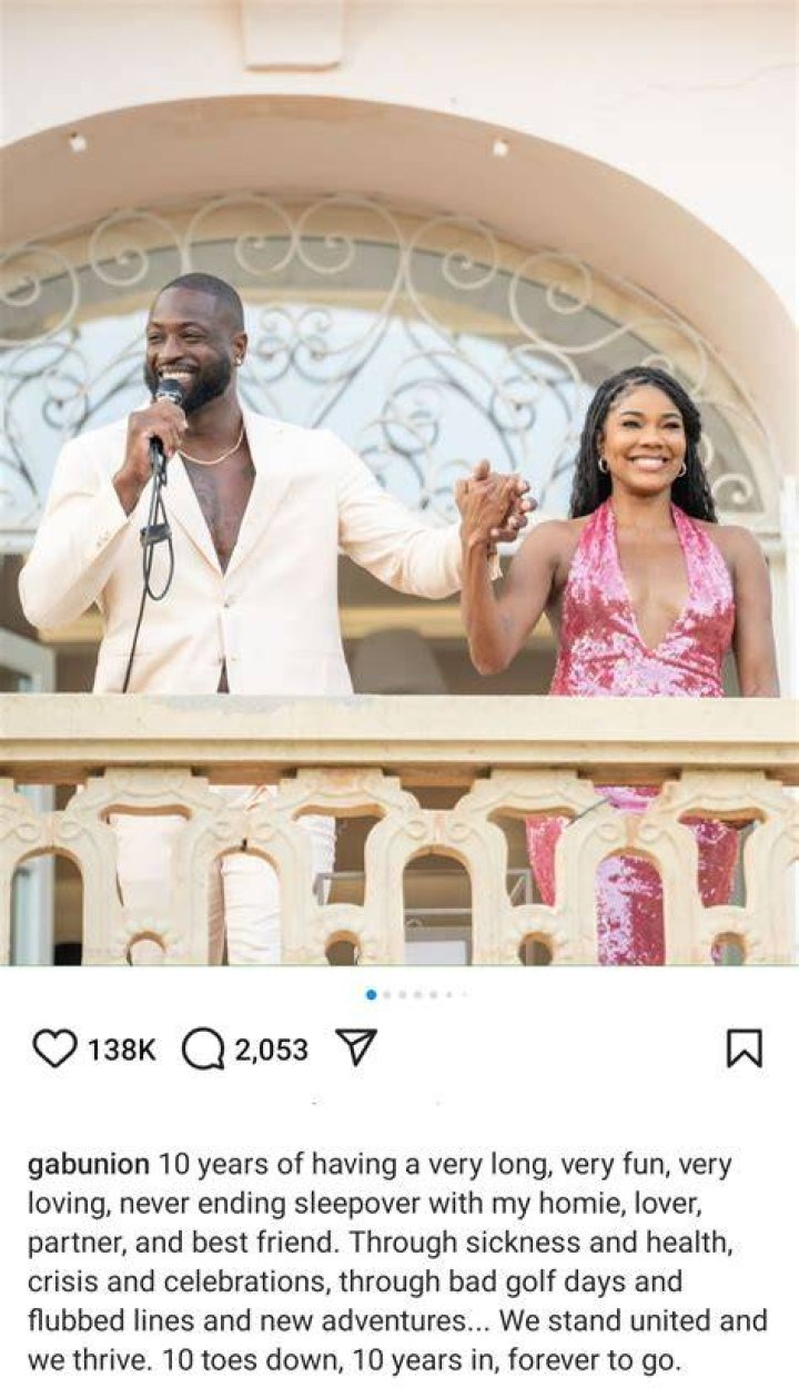 Gabrielle Union&rsquo;s Birthday Message to Husband Dwyane Wade Us Weekly