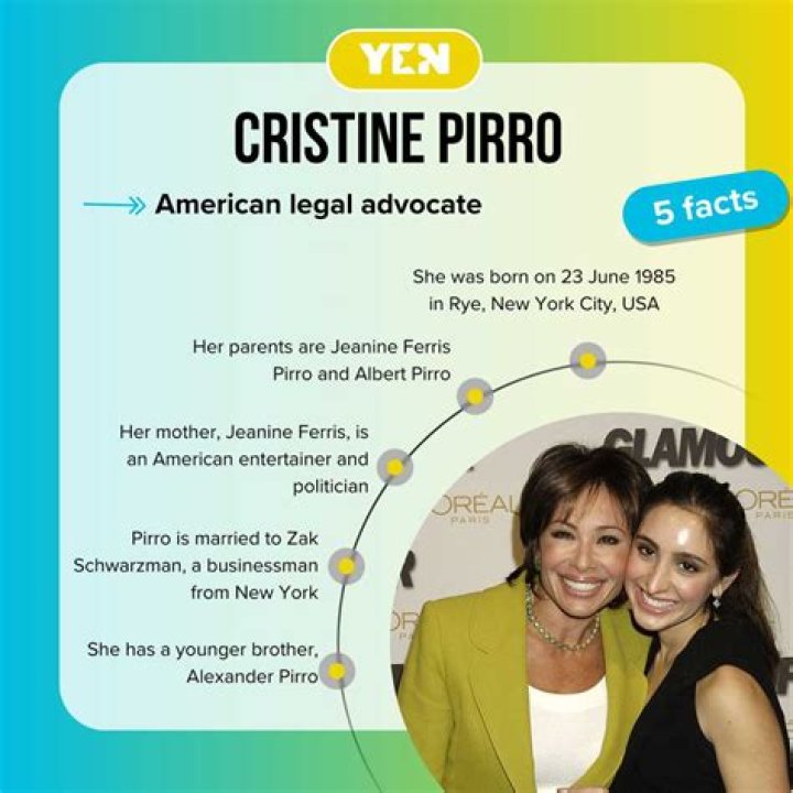 Get to Know Christi Pirro Judge Jeanine Pirro's Daughter Facts and