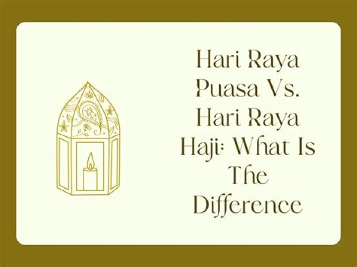 Hari Raya Puasa vs. Hari Raya Haji What's the Difference?