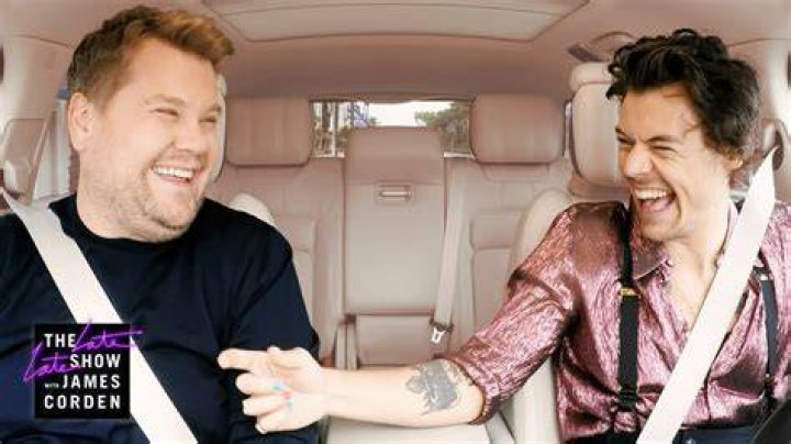 Harry Styles and James Corden make a music video for just 300