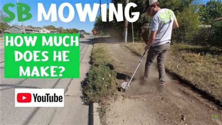 How much SB Mowing makes on Youtube YouTube