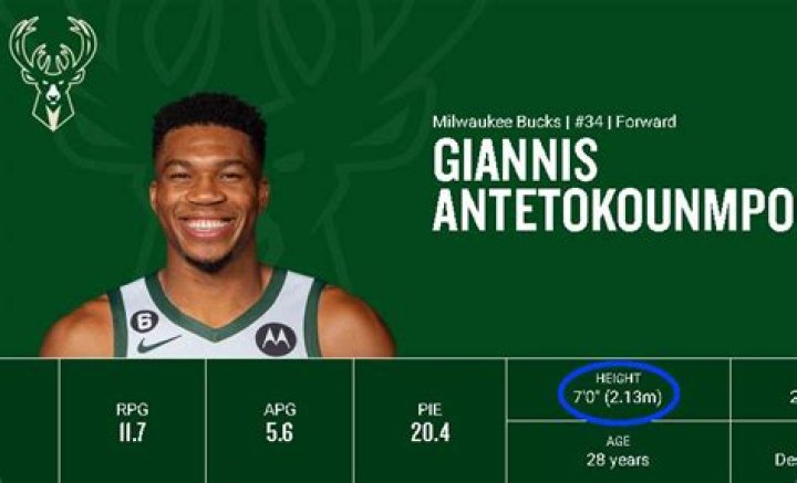 How Tall Is Giannis Antetokounmpo?