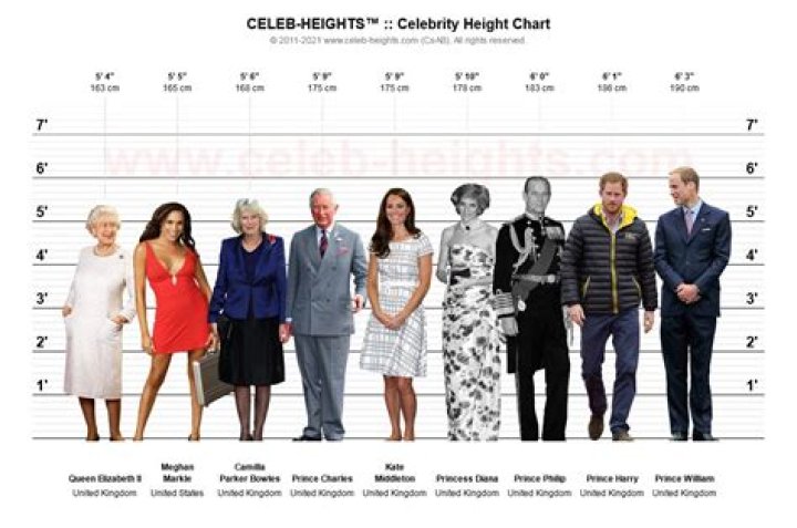 How tall is Prince William, Prince Harry and the rest of the Royal Family?