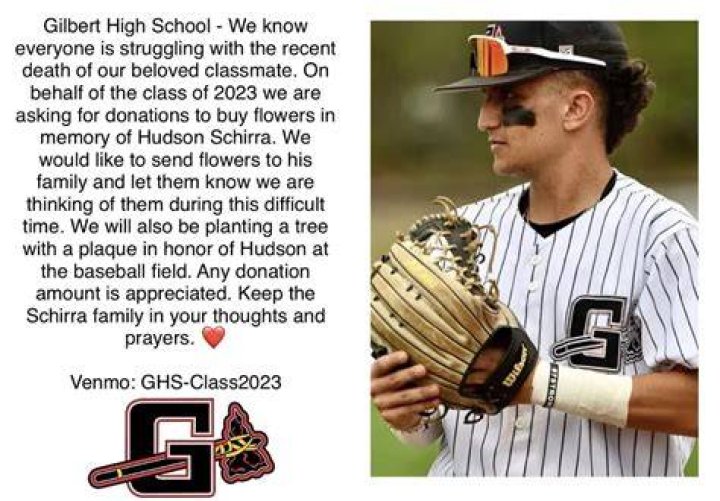 Hudson Schirra, a Former Gilbert High School Baseball Player, Died In a