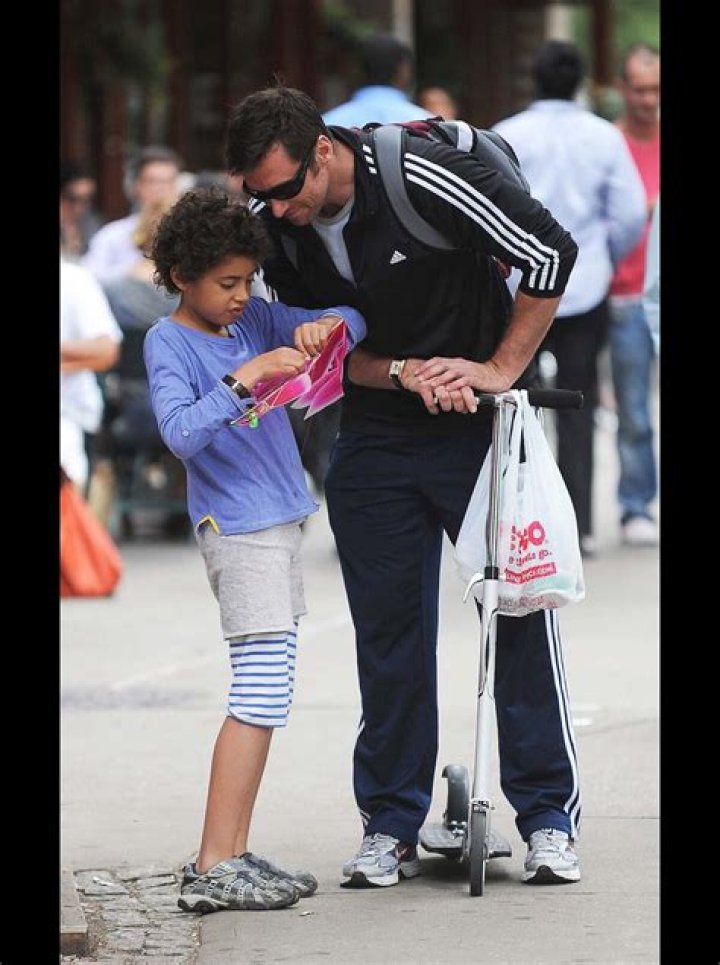Hugh Jackman et son fils Oscar Maximilian Jackman Actores, Actrices