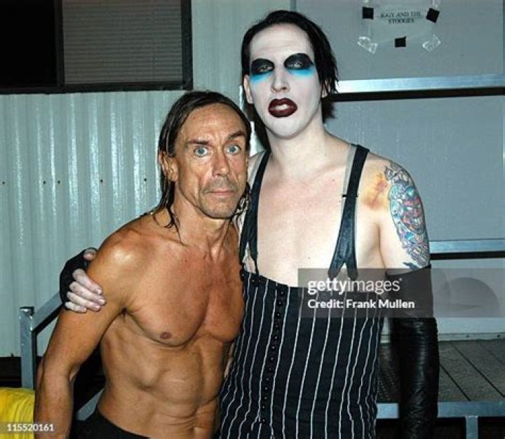 Iggy Pop with Marilyn Manson in 2003. Voodoo Music, David Bowie Ziggy